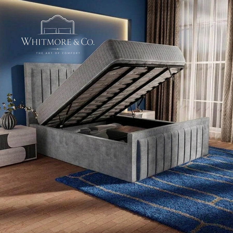 Santorini Upholstered Ottoman Bed